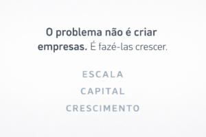 O problema não é criar empresas. É fazê-las crescer.