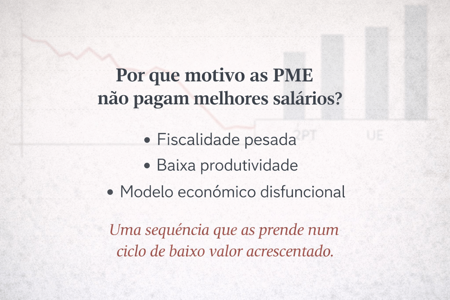 Porque é que as PME portuguesas não pagam melhores salários